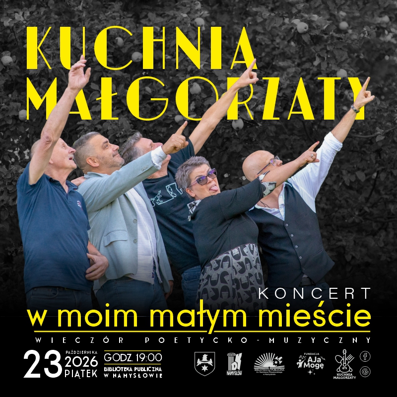 Plakat na koncert w Namysłowie